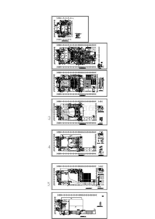 大型商场综合建筑空调及通风排烟系统设计CAD施工图纸-图一