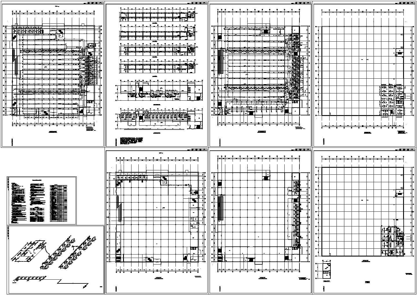 大型超市建筑空调通风系统设计施工图纸（直燃型溴化锂）