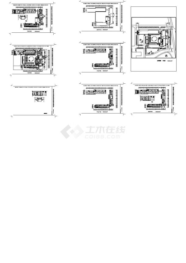 滨州职业技术学 院五层医学实验楼建筑方案cad图纸-图一