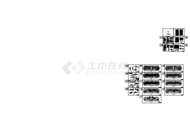 [施工图][陕西]多层技术办公大楼空调通风及防排烟系统设计全套cad施工图（甲级设计院设计）-图一