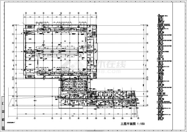 上海某多层办公楼空调通风及防排烟系统设计全套cad施工图（大院出品人防设计）-图二