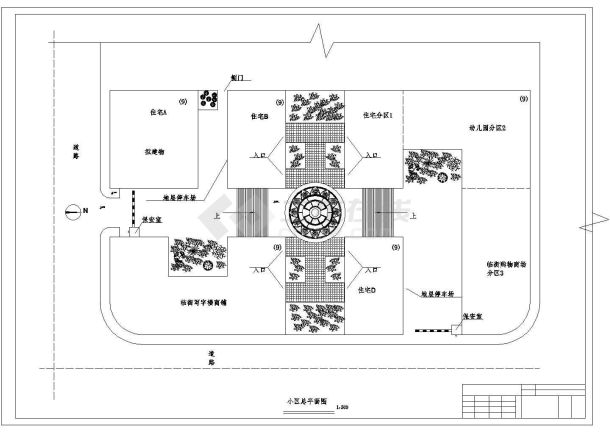 某小区九层住宅楼建筑方案CAD图纸设计-图二