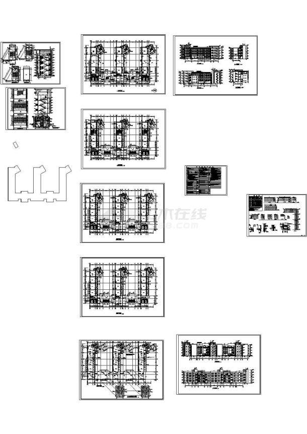 [合肥]某中学五层教学楼建筑扩初图（含设计说明）-图二