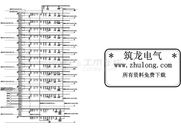 某地上十二层酒店电气系统图（共22张图纸）-图二