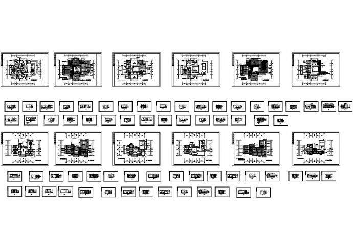 某二层现代风格别墅建筑施工图纸（30张图纸）_图1