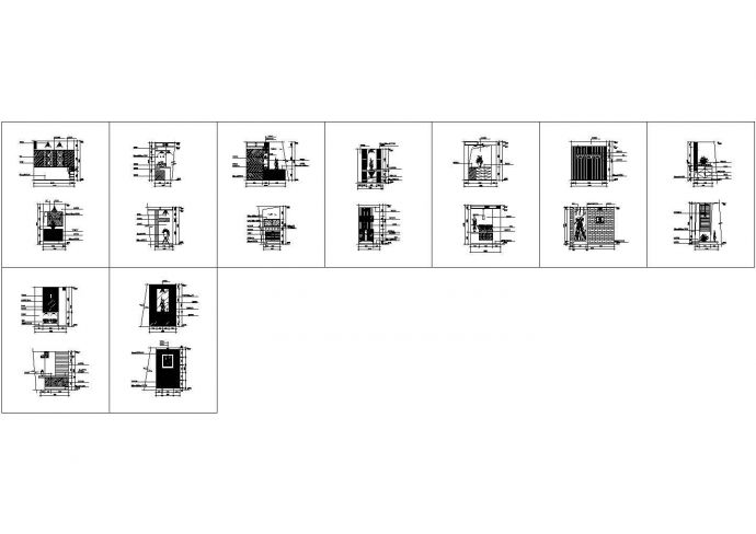 室内设计常用图块之隔断图纸_图1