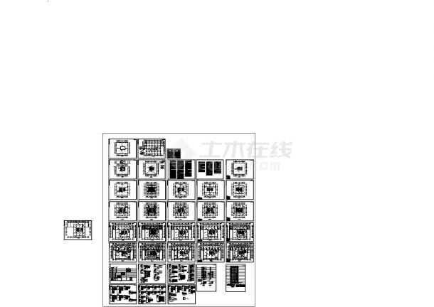 14684㎡经贸中心高层办公楼全套电气的施工图纸CAD版本-图一