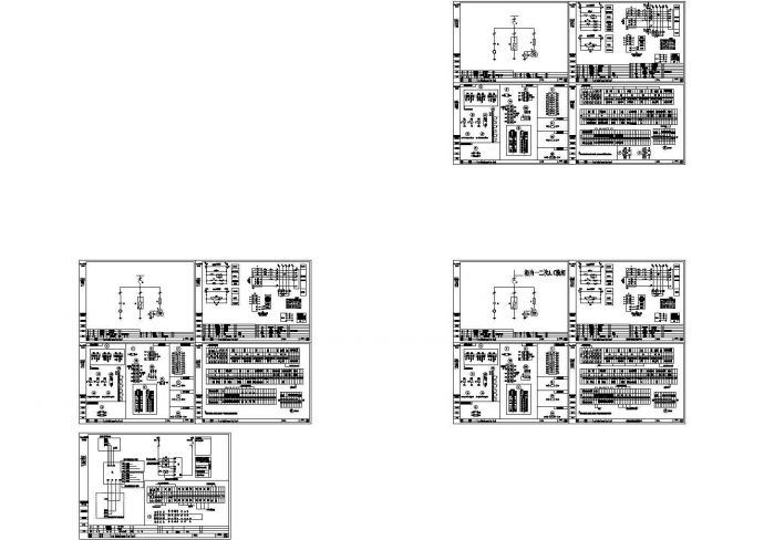 3台聚优柜（消弧消谐柜）全套电气CAD图纸_图1