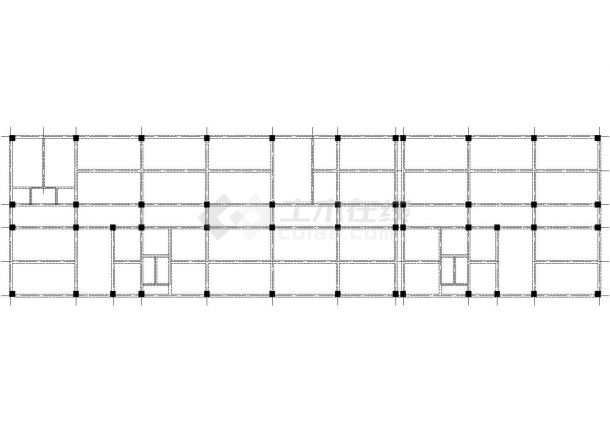 6900平米，五层综合楼带商场毕业设计Cad图（开题报告、计算书、建筑、结构图纸） cad施工图设计-图一