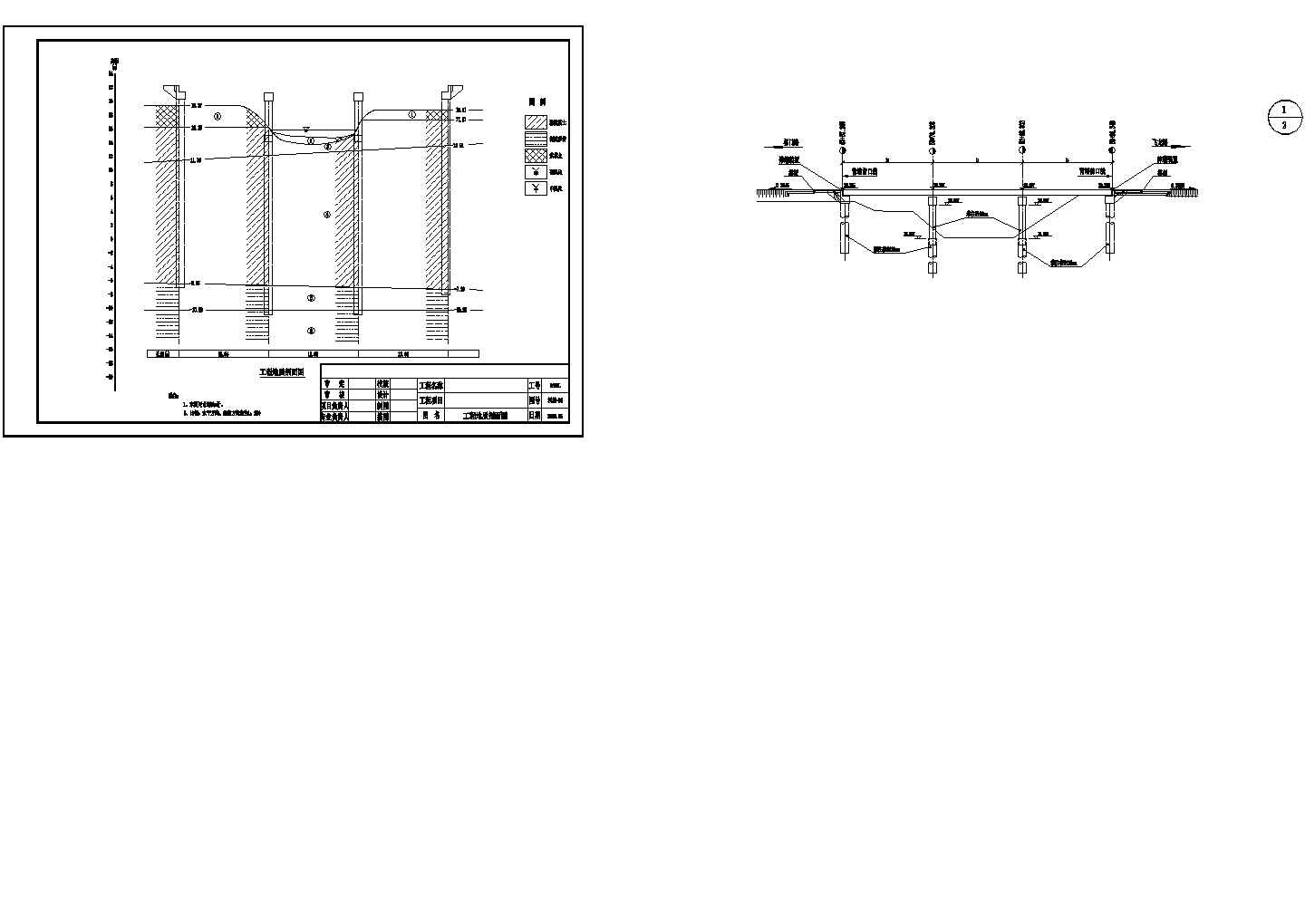 13m空心板简支梁工程地质剖面节点详图设计