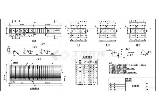 2×8m空心板桥中板配筋节点详图设计-图二