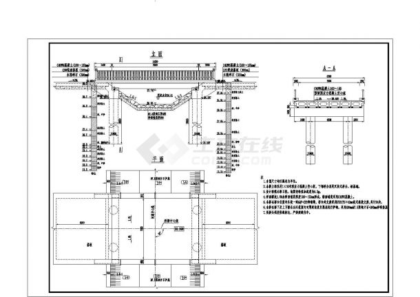 1×10米预应力混凝土空心板总体布置节点详图设计-图一