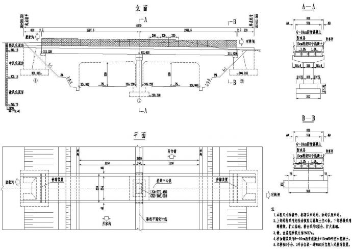 20米先张法预应力混凝土空心板总体布置节点详图设计_图1