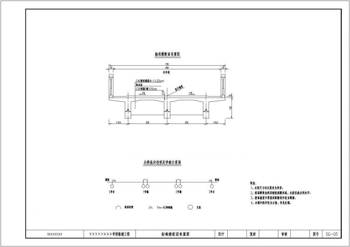 3x18m钢筋混凝土现浇T梁上部标准横断面布置节点详图设计_图1