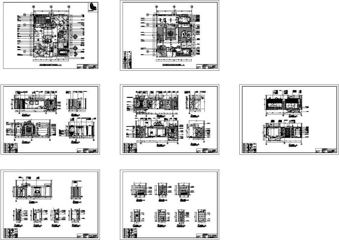 桑拿总统房装修时间CAD全套图纸_图1