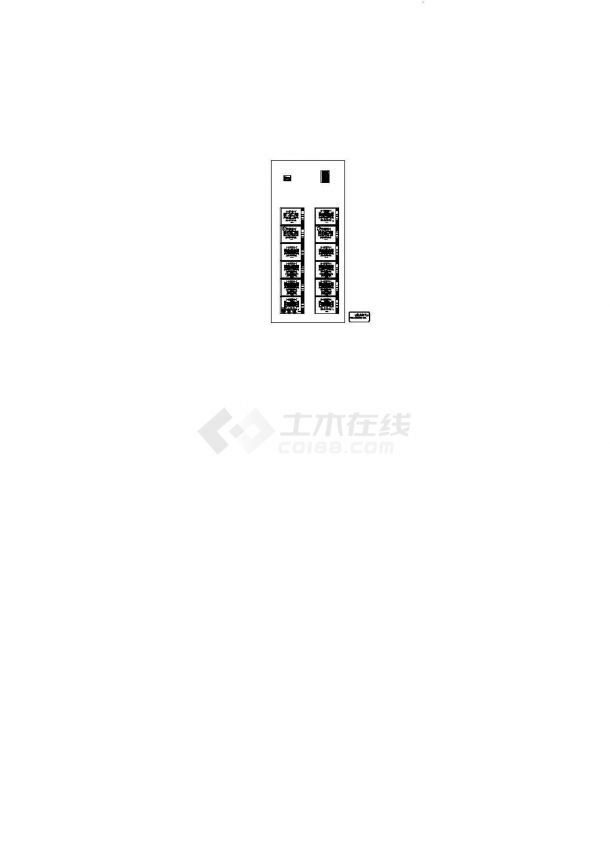 [天津]大型住宅小区电气施工图纸150张（含17栋楼、地下室、公建用房）-图二