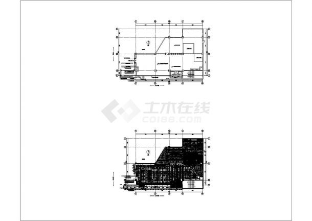 某肯德基施工CAD设计构造节点平面系统图-图一