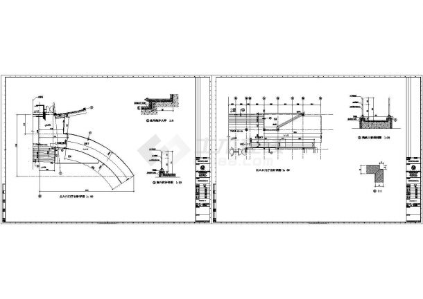 某工商局地上六层框架结构办公楼（10828㎡）设计cad全套建筑施工图（含设计说明，含效果图）-图二