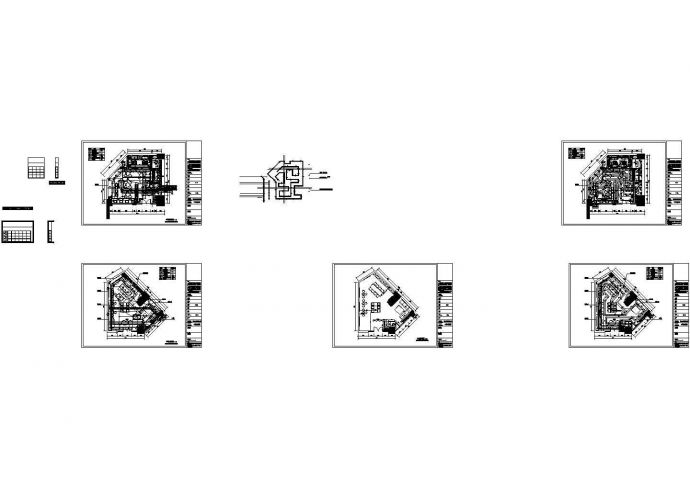 长11.6米 宽10.1米 东今博艺展咖啡厅室内装修设计cad施工图纸（标注详细）_图1