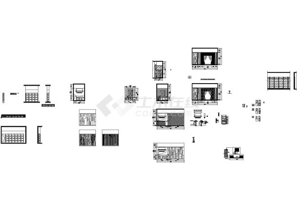  11.6m long and 10.1m wide CAD construction drawing for interior decoration design of Dongjin Expo Cafe (marked with details) - Figure 2