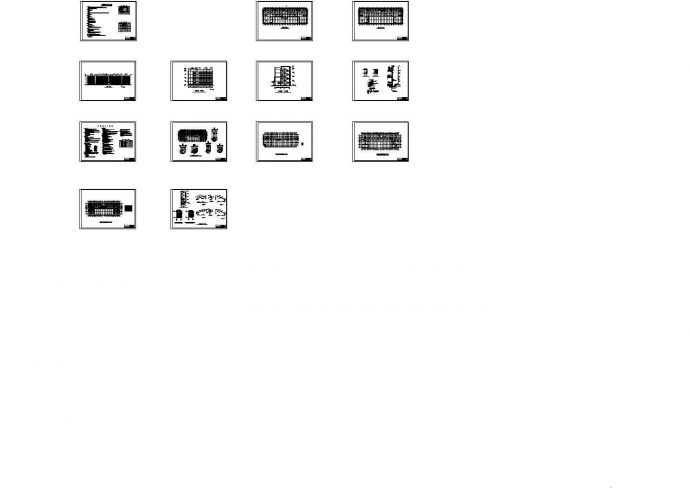 四层框架结构写字楼建筑工程量计算实例（含cad图纸）.共十三张_图1