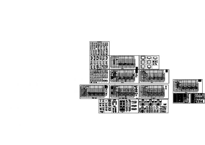 高层塔楼单层人防地下室结构施工图（CAD、16张）_图1
