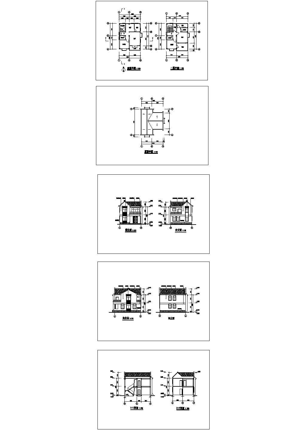 农村某住宅方案建筑设计图