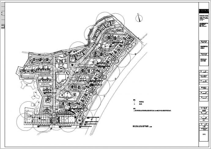 珠海某地美丽湾全套景观设计施工cad图（含图纸目录，设计说明）_图1
