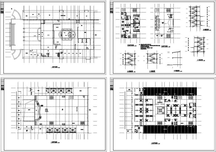 豪华洗浴中心平面建筑图_图1