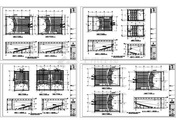 某大型综合电影院建筑设计cad施工详图（甲级院设计）-图二