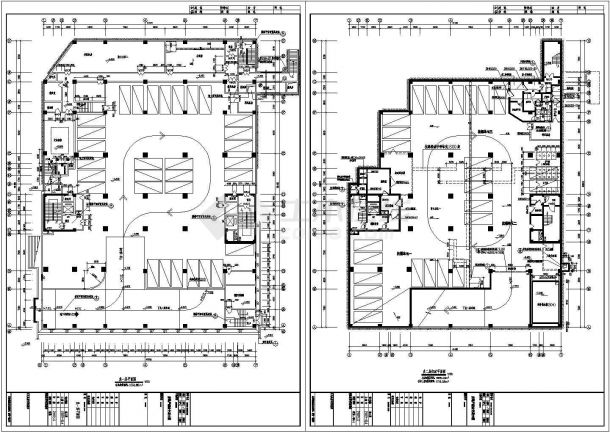 某城市十六层房地产综合交易大楼设计cad全套建筑施工图（标注详细）-图二