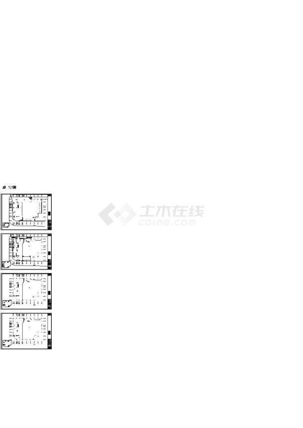 [施工图][重庆]高层商业办公建筑通风及防排烟系统设计全套cad施工图（标注详细，含结构设计说明）-图一