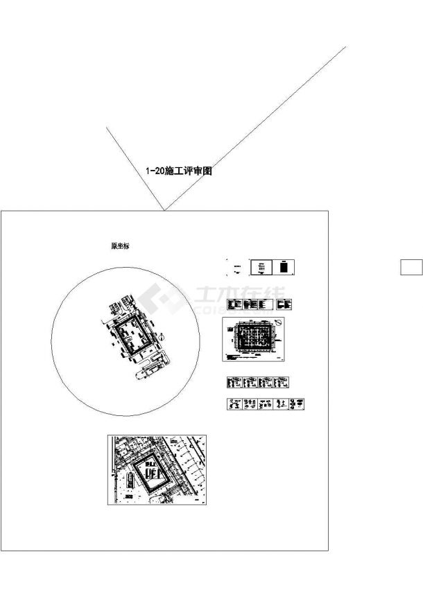 软弱土层钢板桩拉锚基坑支护CAD图纸-图一