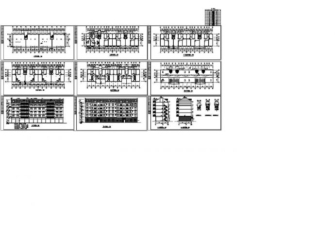 某大型商住楼施工设计CAD图_图1