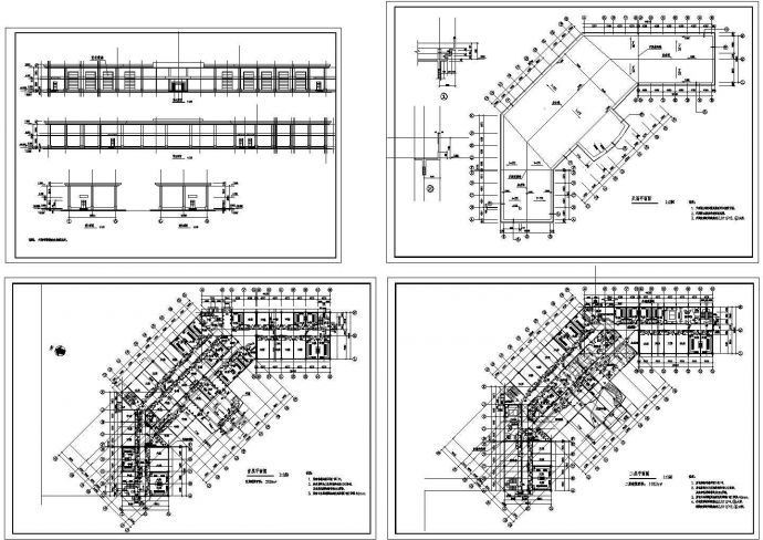 某地二层4096平米娱乐城KTV建筑设计图_图1