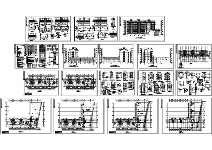 某市豪华小区多层框架结构住宅楼建筑施工图_图1