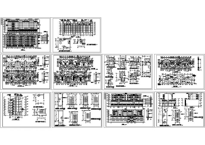 某小区六层经典住宅楼建筑设计CAD方案图（含楼梯平面设计）_图1