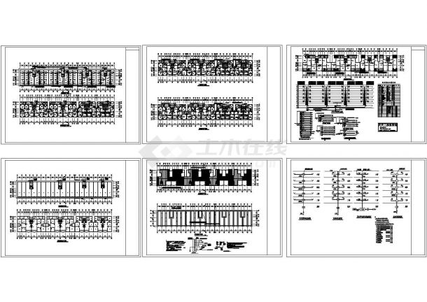 六层带跃层住宅楼电气系统及防雷设计施工cad图，共六张-图一