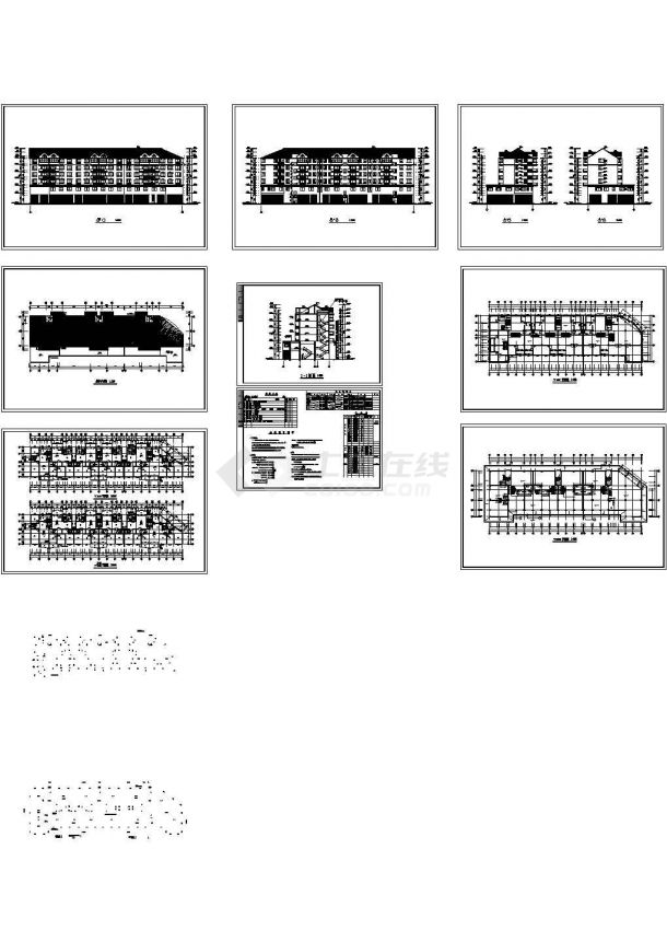 火焰小区A-5-1地块商住楼北楼建筑设计CAD方案图（含设计说明）-图一