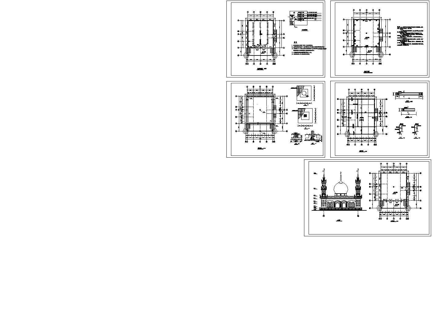 某地一层清真寺设计图