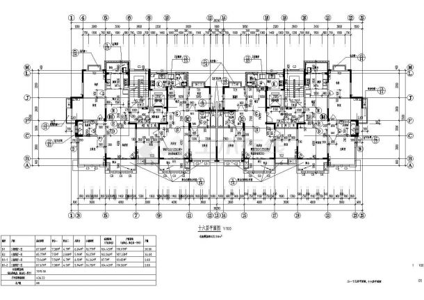 安庆某17层住宅建筑设计图（4号楼）设计-图一