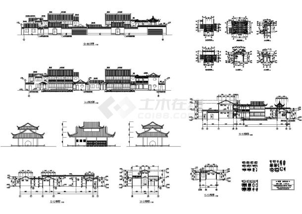 某一套古建筑cad详细施工图纸-图一