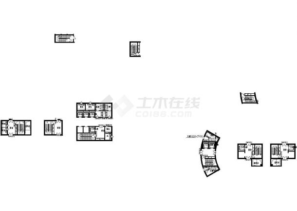 北京正阳大厦（1800㎡地上十六层）设计cad全套建筑施工图（含技术经济指标，含人防设计）-图一