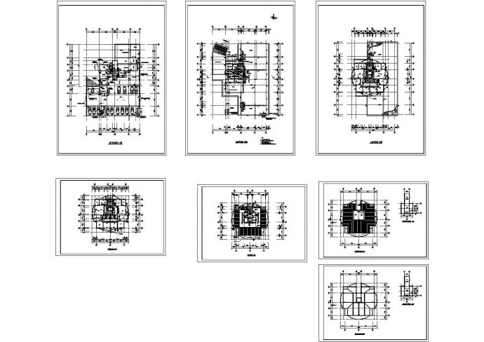 某小区二层住宅楼建筑设计CAD方案图（含顶层和屋面排水设计）_图1