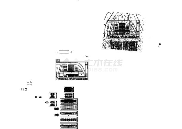 [高架车站]城际铁路高架车站结构施工图（含建筑图）-图一