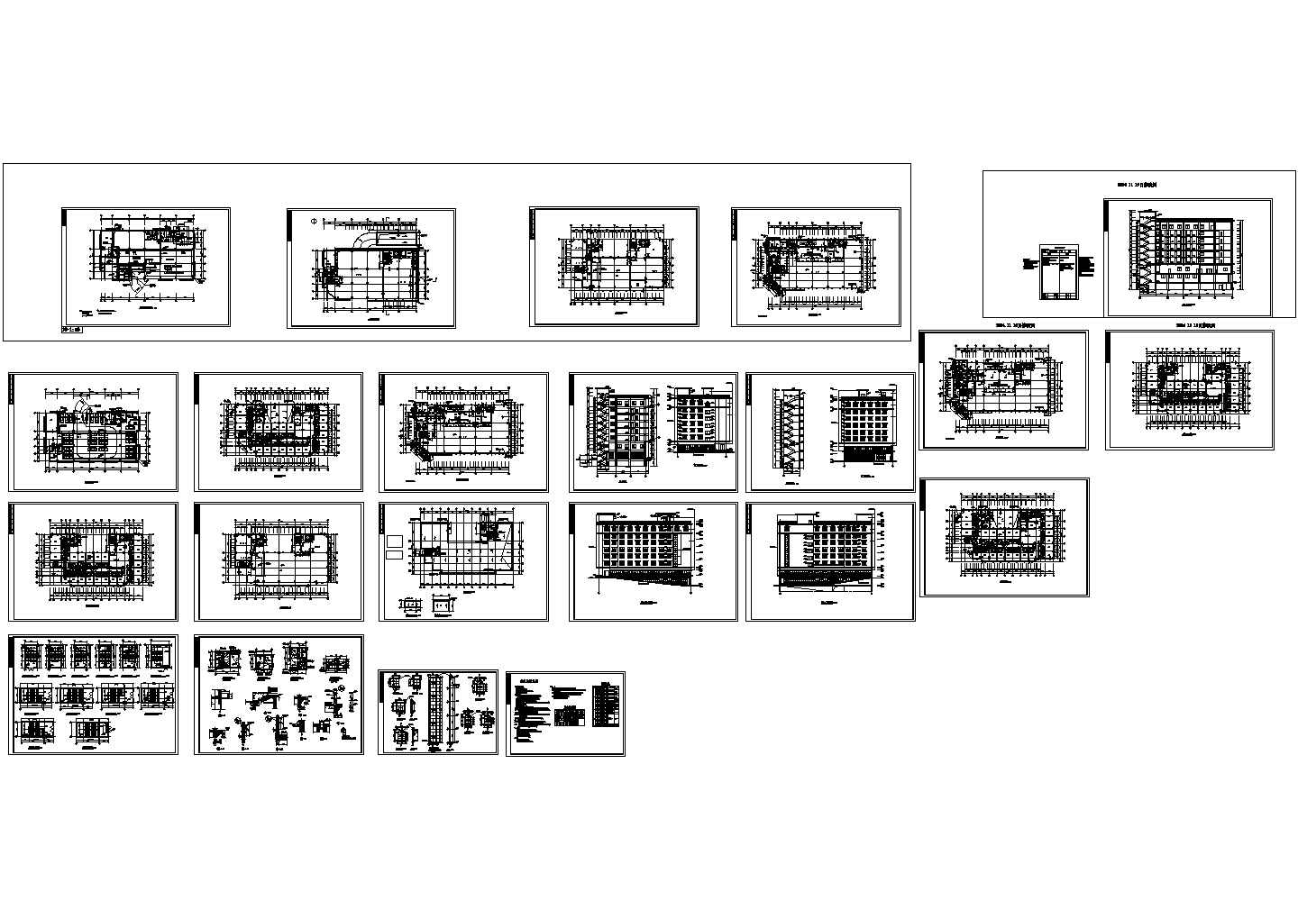 某高层综合楼施工CAD详图纸