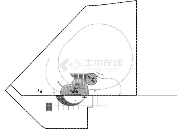 某园林景观坐凳cad详图-图一