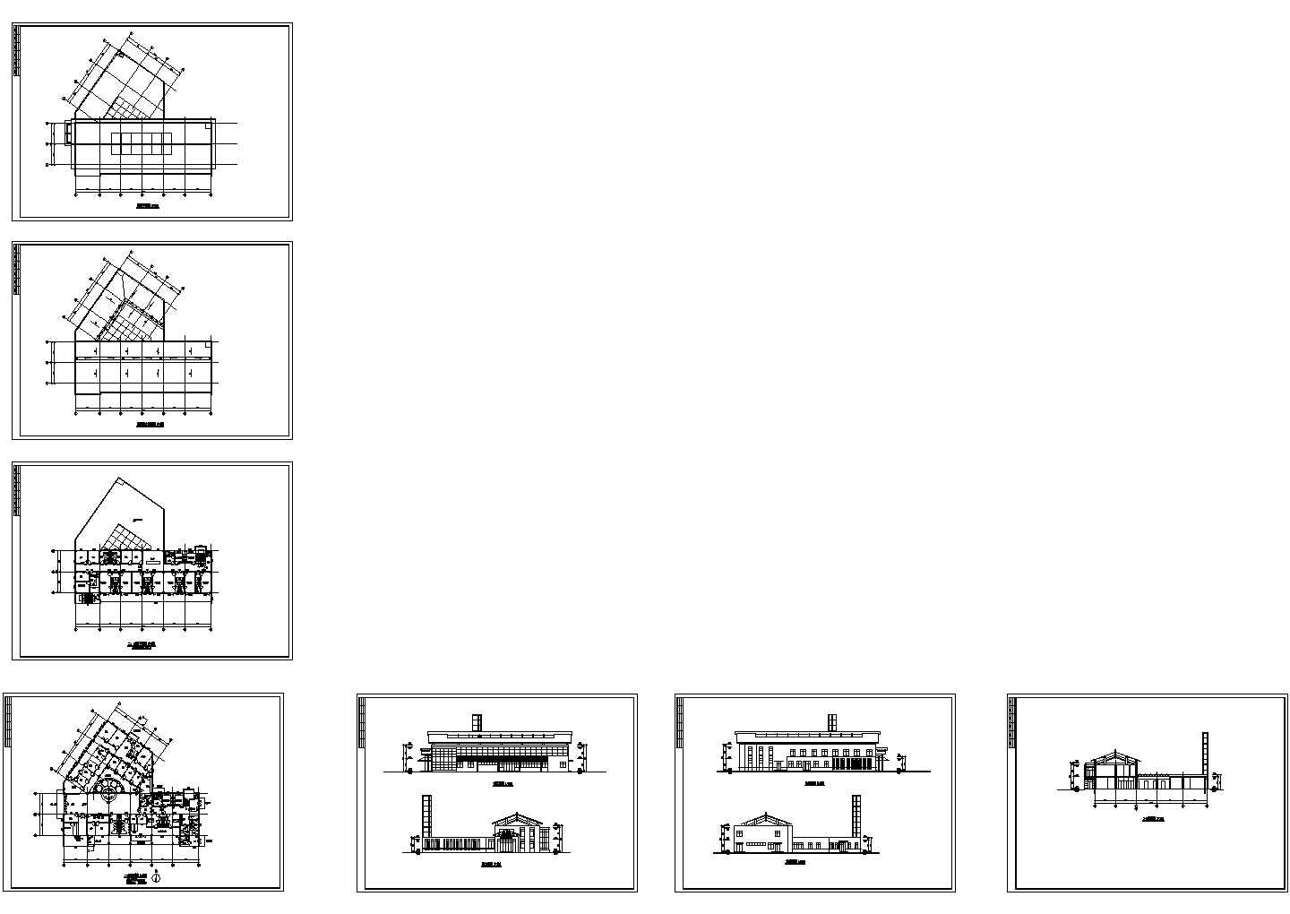 某市三层三甲医院传染病房初步设计图