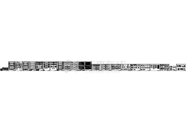 68米跨车市钢结构CAD全套图纸-图一