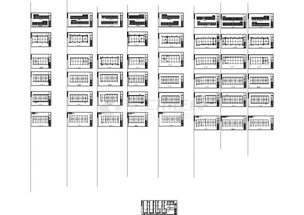 唐山]某沿街商业群楼暖通、给排水工程施工图（4个CAD）-图一